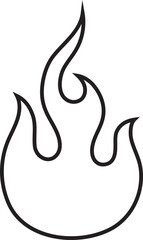 Obraz premium Line Fire Flame Element Graphic