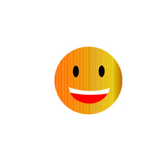 smiley face on white background