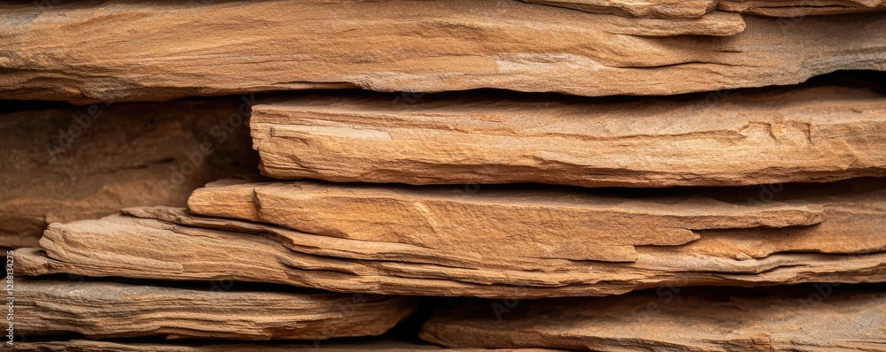 Poster weathering process idea. close-up of natural wooden texture, showcasing layers and patterns of aged 