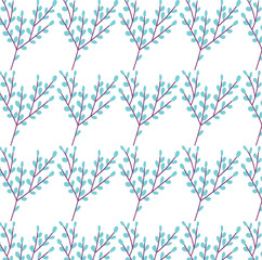 seamless pattern with branches