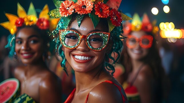 Watermelon Themed Costume Contest at Glowing Summer Festival