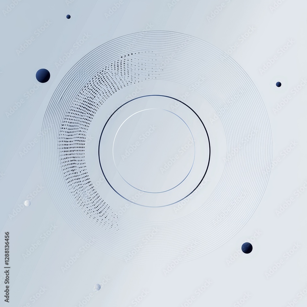 Poster information is displayed in a futuristic sci-fi style using an abstract hud display infographic