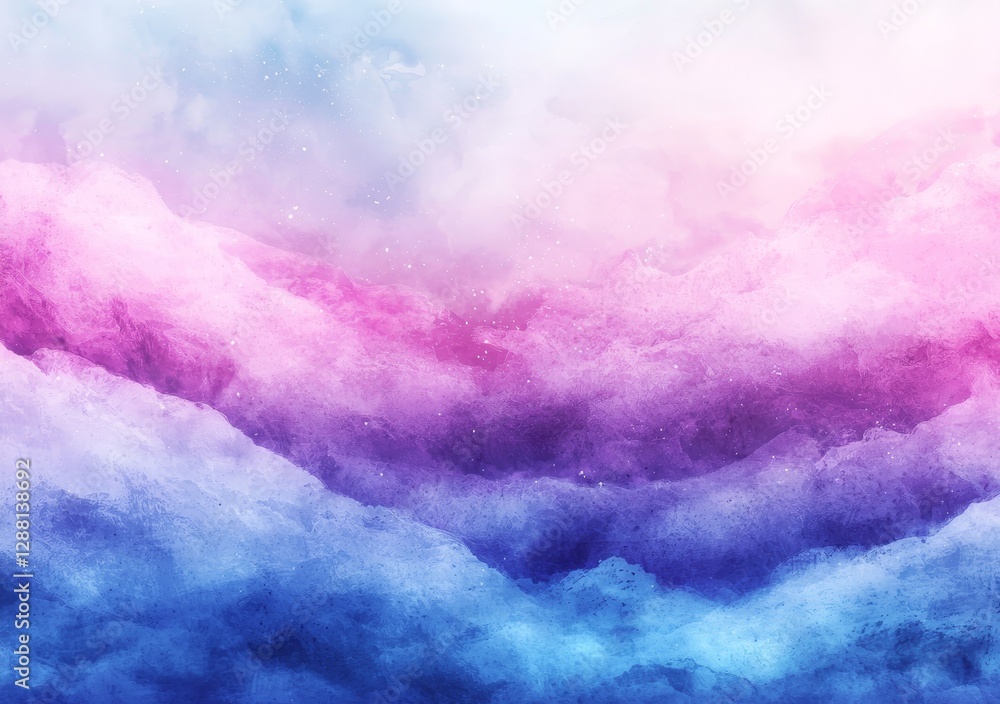 Poster this 3d render features a modern abstract background with a pastel iridescent holographic foil desig