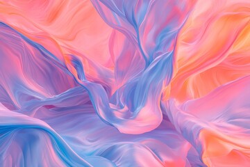 Obraz premium A soft noise effect and colorful digital grain are intricately woven into a blurred and grainy pastel hologram, yielding a distinctive gradient pattern that embodies the essence of lo-fi multicolor