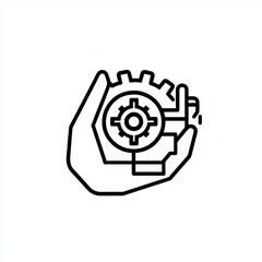 Fototapeta premium The modern icon illustration of digital transformation is commonly referred to as DX