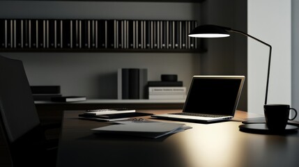 A legal expert reviewing anti-money laundering compliance documents in a law office. Featuring professionalism and clarity