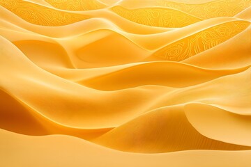 Obraz premium Majestic Sand Dunes Basking in the Golden Glow of the Rising Sun in the Saharan Desert Landscape