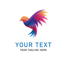 abstract bird logo