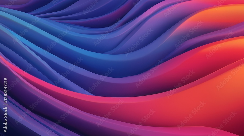 Poster a 3d rendering featuring an abstract caustic background with a colorful spectrum of light rays
