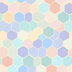 Pastel Hexagon Mosaic: A Dreamy Abstract Background