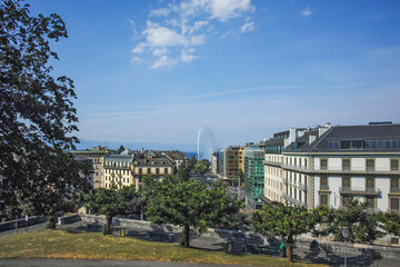 Fototapeta premium The Old town of city of Geneva, Switzerland