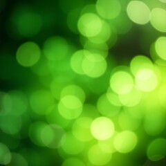 Obraz premium Vibrant Green Bokeh Background