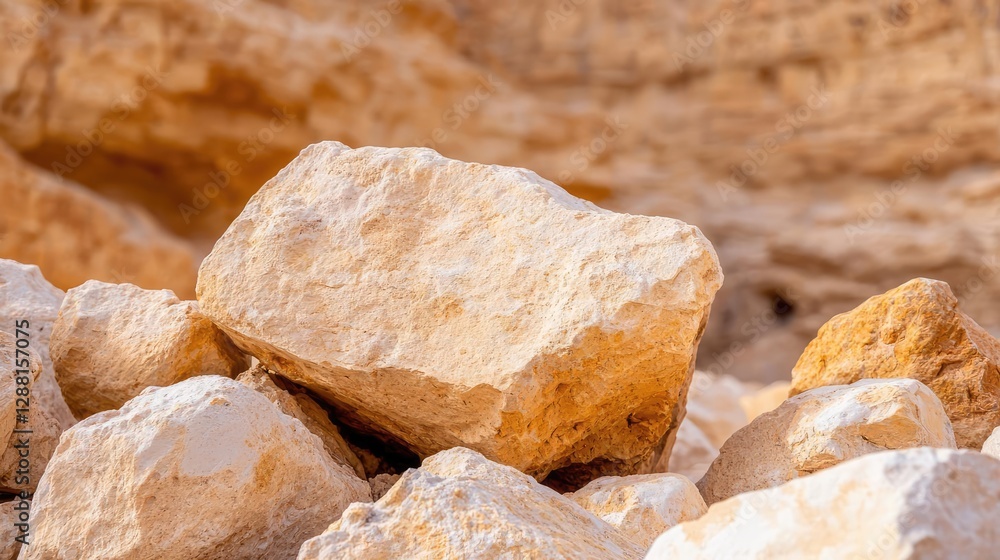 Poster weathering process idea. a close-up of textured rocks in a natural setting, showcasing earthy colors