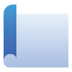 Gradient color icon, illustration for File, paper.