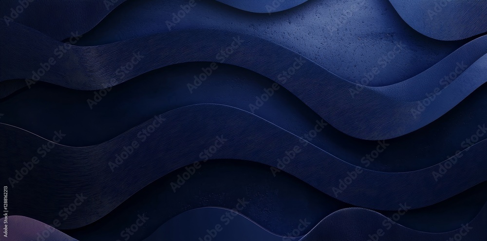 Poster a modern abstract blue background with 3d concept is combined with a presentation background featuri