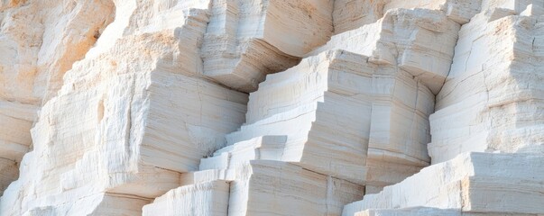 Weathering process idea. Stunning close-up of layered rock formations showcasing natural beauty and texture.