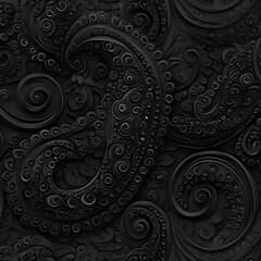 Mesmerizing Monochromatic Swirls and Curves in Dramatic Contrast