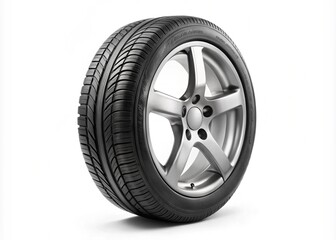 Obraz premium Tire Car Vehicle Wheel On A White Background