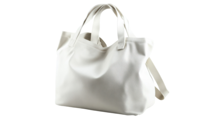 Stylish white tote bag perfect for everyday use, outings, or shopping trips in urban environments