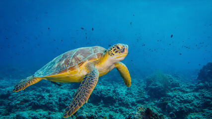 Fototapeta premium turtle in the ocean