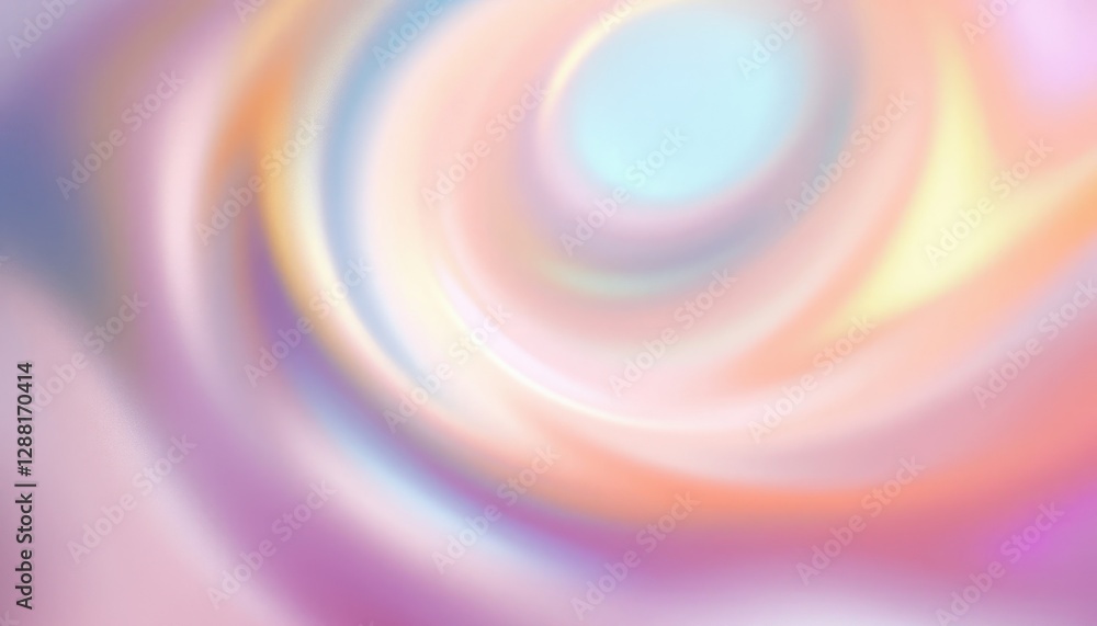 Poster pastel abstract swirl pattern with soft, dreamy colors and blurred gradient
