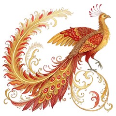 Fototapeta premium Traditional Russian Folk Art Elements