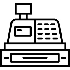 Cashier Icon Vector Element