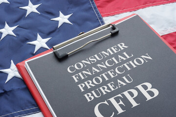 Consumer financial protection bureau CFPB is shown using the text