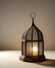Illuminated Ornate Lantern: Intricate Design, Festive Lighting