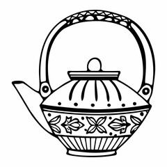 teapot and cup