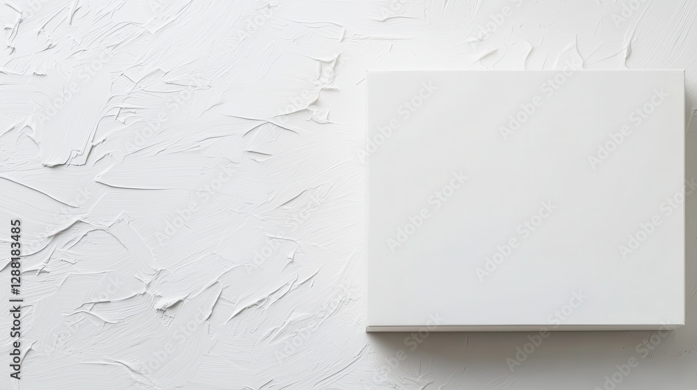 Aufkleber minimalist blank canvas on textured background, ideal for design template usage. modern and clean ae