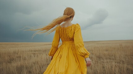 girl in a wheat field