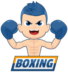 Creative Boxing Fighter Illustration