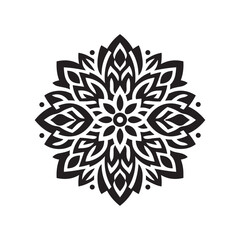 Minimalist Ornament Design Silhouette Vector | Elegant Decorative Illustration