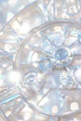 Intricate design showcases shimmering patterns and ethereal ligh