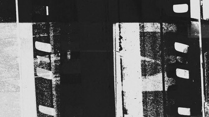abstract black and white dynamic noise effect, high contrast noise and scratches with abstract grunge texture and dirty analogic look for cinematic compositions, overlay effect