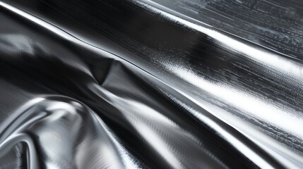 Fototapeta premium A close-up of a silver fabric with a subtle shimmer.