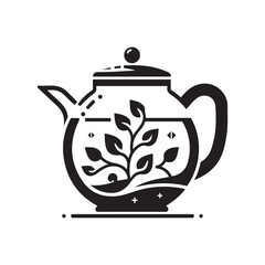 Creative Kettle Icon Silhouette Vector | Kitchen & Home Illustration