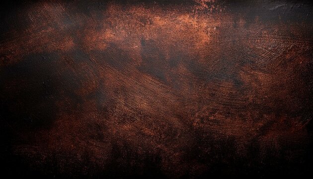 old grunge copper bronze rusty texture dark black background effect