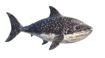 Fototapeta premium Ancient Spotted Shark: A Prehistoric Marine Predator
