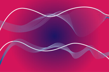 Smooth abstract white wave background with flowing curves and gradient shades for modern designs