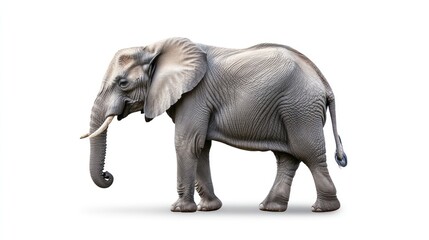 Obraz premium Majestic African Elephant in Profile: A Wildlife Photography Masterpiece