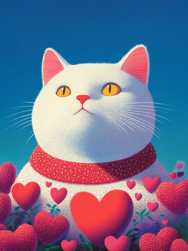 Spreading Love with Cupid's Feline 