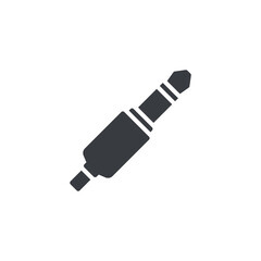 Headphone jack vector icon