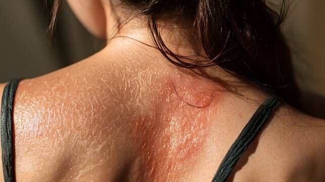 sunburned skin severe sunburn red and peeling skin sun damage sk