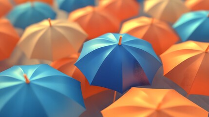 Obraz premium colorful umbrellas background