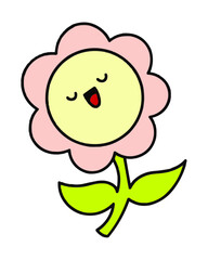 Joyful Flower Vector Illustration