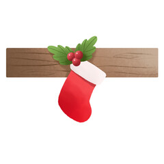 Christmas sock for decoration