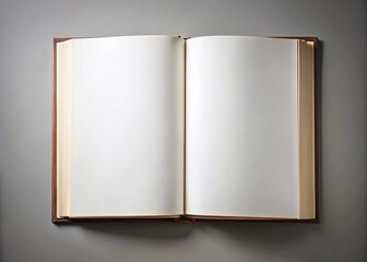 Open Book With Blank White Pages