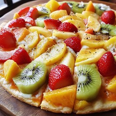 waffles with strawberries